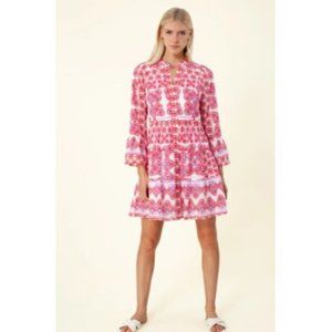 Hale Bob LA,  Leela Voile Dress red pink fuchsia NWT